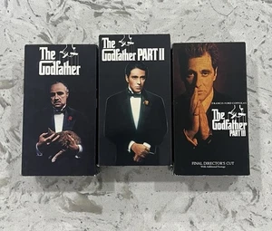 1972-1974-1990 The Godfather VHS Tape Box Set Parts 1,2,3 (6 Tapes) - Picture 1 of 4