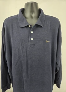 Kani Jeans Polo Shirt 3XL Blue Casual Walking Cotton Blend Long Sleeve Men * - Picture 1 of 16