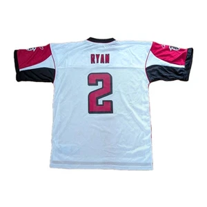 Atlanta Falcons #2 Matt Ryan Jersey NFL Reebok On Field Sz L 52 Blank Front - Picture 1 of 24