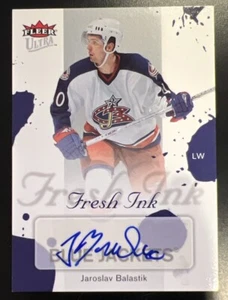2005-06 Fleer Ultra Fresh Ink Jaroslav Balastik Autographed Signed FI-JA - Picture 1 of 2