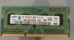 Samsung 1GB 1Rx8 PC3-8500S M471B2873FHS-CF8 RAM Laptop Memory SODIMM Chip - Picture 1 of 5