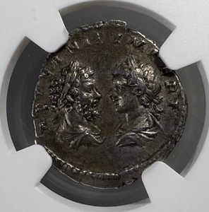 Caracalla, with Septimius Severus, AD 198-217 - AR Denarius - Dynastic Issue - Picture 1 of 4