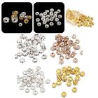 Radiant Flat Spacer Beads 100pcs Rhinestone Rondelles for Craft Lovers
