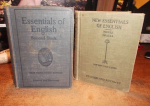 2 Essentials of English Textbooks (1915 & 1928) New York State Editions - HC - Picture 1 of 24