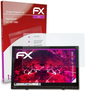 atFoliX Pellicola Vetro per HannSpree HT 161 HNB 9H Armatura di protezione - Immagine 1 di 4