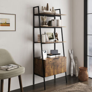 Ladder Shelves Display Cabinet Bookshelf Unit Home Kitchen Living Room Furniture