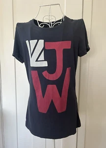 PRE-LOVED NAVY BLUE CLASSIC JACK WILLS SHORT SLEEVED T-SHIRT SIZE UK 12 VGC - Picture 1 of 5