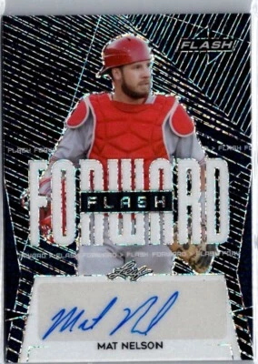 2021 LEAF FLASH FORWARD AUTOGRAPHS MAT NELSON AUTO /99 #FF-MN1 - Image 1 of 2