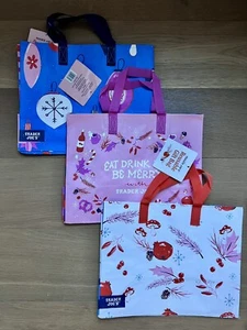 TRADER JOE'S WIEDERVERWENDBARE URLAUBSGESCHENKTÜTEN, LIMITIERTE AUFLAGE, 3er SET - Bild 1 von 7