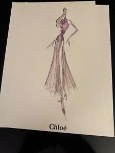 Chloe Runway Fashion Show Ordner 1992 Winter 4 Kunst Illustrationen SELTEN - Bild 1 von 8