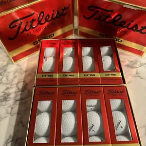 NEW Old Stock zwei Dutzend (24) TITLEIST DT 100 GOLFBÄLLE; 8 Hüllen; Posten - Bild 1 von 3