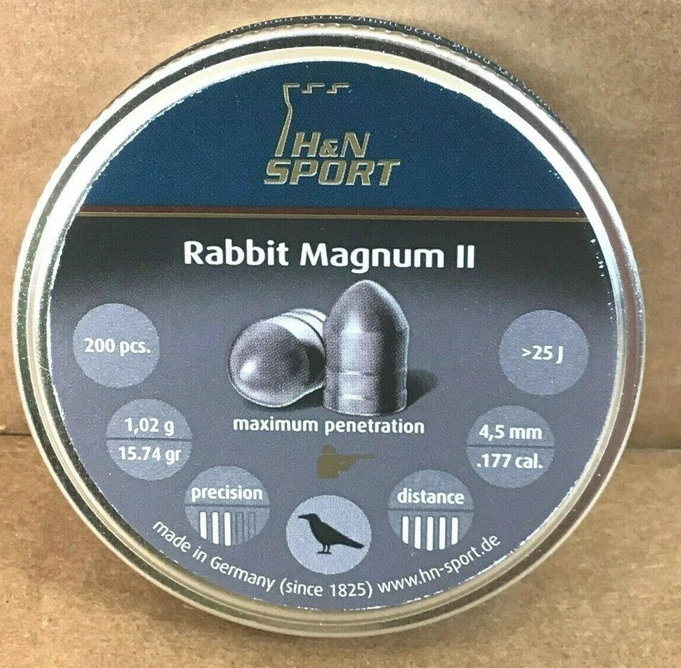 H&N Sport Rabbit Magnum II .177 Cal. 15.74 Grain Pellets - 200 pcs