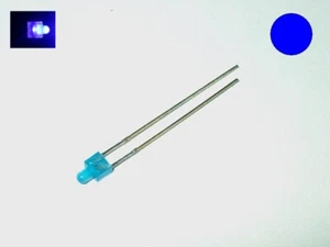 L304 - LEDs 2mm blau diffus kurzer Kopf oben Rund Mini Leuchtdioden [20pcs] - Bild 1 von 2