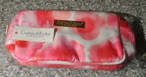 Crabtree & Evelyn Watercolor Cosmetic Bag, 8" wide NWT
