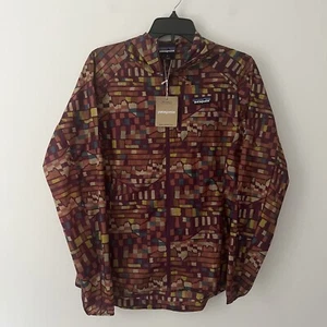 NWT Patagonia Houdini Jacket Fitz Roy Patchwork Night Plum Full Zip Women’s M - Picture 1 of 8