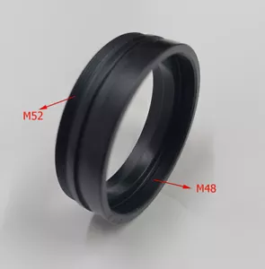 Adattatore obiettivo microscopio stereo da 48 mm a M52 per obiettivo ausiliario Barlow - Foto 1 di 9