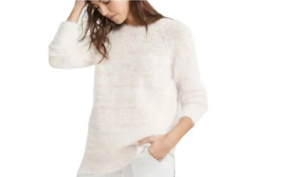 Lou & Grey Small Light Pink Blush Eyelash Fuzzy Tunic Sweater Speckled Textured - Image 1 of 4