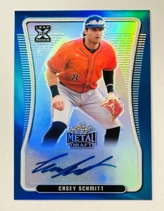 Casey Schmitt Blue Auto /35 2020 Leaf Metal Draft SF Giants RC - Picture 1 of 2