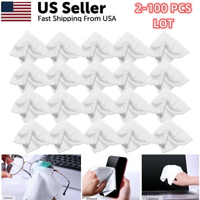 Lote de tecido de limpeza de microfibra premium para óculos lente de câmera tela de telefone  - Imagem 1 de 4