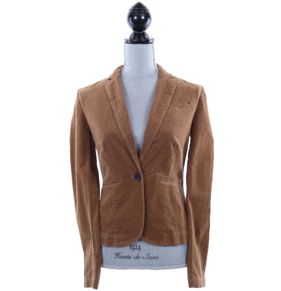 Chaqueta Blazer Tommy Hilfiger Mujer Manga Larga Pana - Envío Gratis $0 Foto 1 de 2