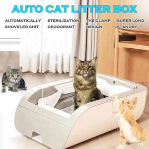 Auto Katzentoilette halbgeschlossen Katzentoilette automatische Reinigung Smart Anti-Pinch - Bild 1 von 26
