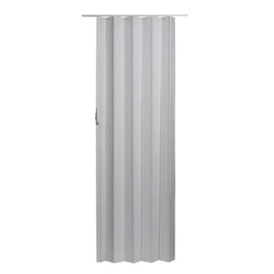 via 36 in. x 80 in. white vinyl accordion door with hardware - Picture 1 of 12