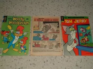 Lot of 3 Vintage GOLD KEY Tom and Jerry Woody Woodpecker Comic Books KIDS - Picture 1 of 7