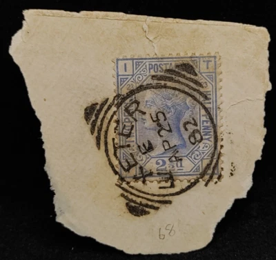 SELLOS DE MATT SCOTT GRAN BRETAÑA #82, 2 1/2 PENIQUES 1881 PLACA 23, USADOS CV$40 Foto 1 de 2