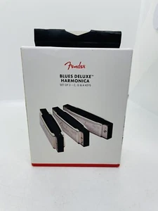 Fender Blues Deluxe Harmonicas (3-Pack with Case, Keys of C, G and A) - Picture 1 of 12