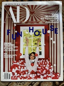 NEW Architectural Digest Magazine July/August 2021, FUN HOUSE - CARA DELEVINGNE - Picture 1 of 5