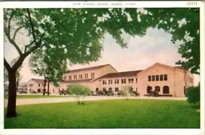 OGDEN, UTAH - UNION RAILROAD DEPOT - HORSE-DRAWN - OLD POSTCARD - Picture 1 of 2