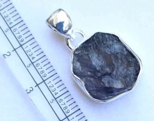 Joyería colgante de plata de ley 925 de iolita natural de 19,90 quilates - Imagen 1 de 4