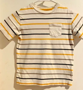 Circo Short Sleeve Boy's Striped T-Shirt Size XS 4-5 100% Cotton - Picture 1 of 8