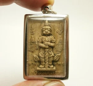 THAO WESSUWAN YAK ASURA WEALTHY KING LUCKY RICH THAI PENDANT REAL MIRACLE AMULET - Picture 1 of 7