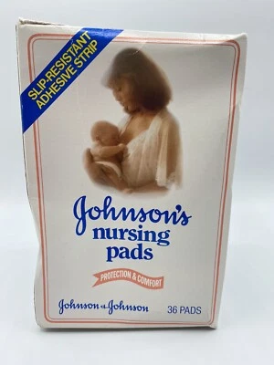 Almohadillas de lactancia Johnsons de colección 1990 accesorios de lactancia materna Foto 1 de 4