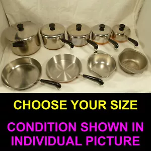 Revere Ware Copper Clad Bottom vintage used - Picture 1 of 55