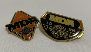 Harley Davidson Motorcycles MDA 1998 & 1999 Pin Pinback Hat Tie Tack - Picture 1 of 6