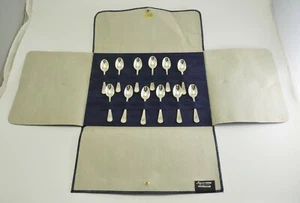 N5601 MAGNIFICO SET DA 12 CUCCHIAINI IN ARGENTO 800 CON PANNO - Foto 1 di 8