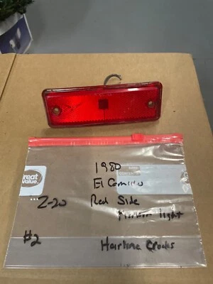 #2. 78 - 87 CHEVROLET MALIBU / EL CAMINO   REAR  SIDE  MARKER  LIGHT  PARK LAMP - Image 1 of 4