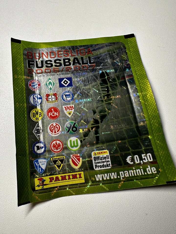 Panini Bundesliga 2006-07 1 sticker bag original packaging new  - Image 1 of 1