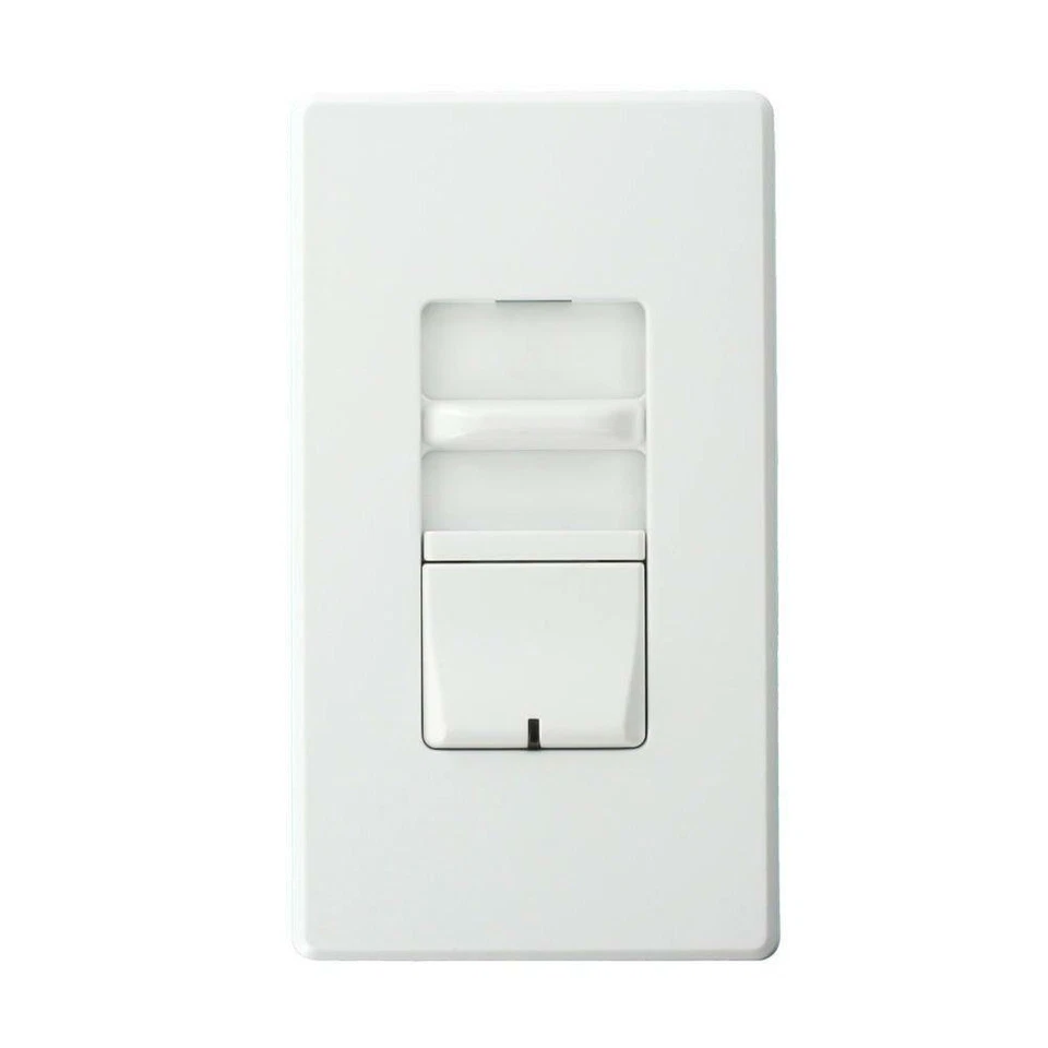 Atenuador deslizante preestablecido Leviton 5 amperios Renoir II con control de 2 hilos de lastre, blanco Foto 1 de 1