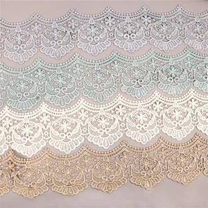 1 Yd Blume Stickerei Spitze Band wasserlösliche Borte DIY Nähen Kleid Kleidung - Bild 1 von 15