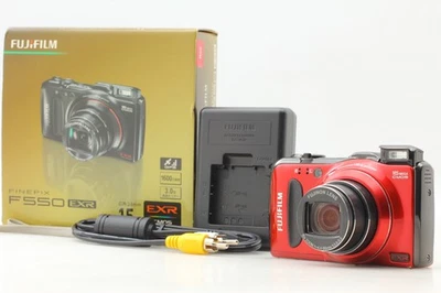 [N MINT] Fujifilm Finepix F550EXR 16MP RED Fuji Digital Camera Body From Japan - Image 1 of 4