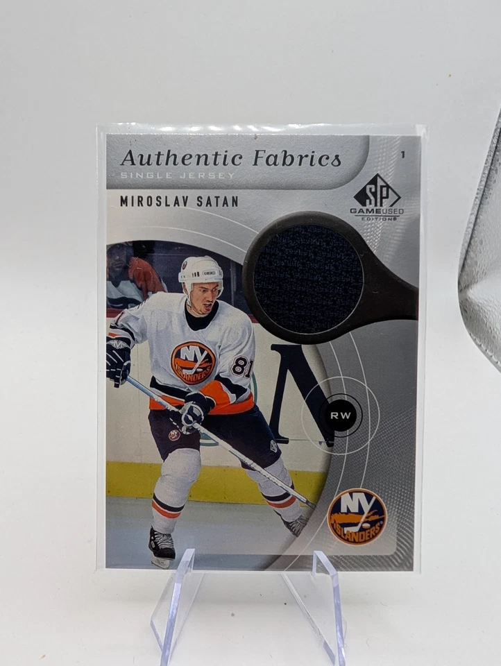 2005-06 SP Game Used Edition Authentic Fabrics Miroslav Satan #AF-SA - Image 1 of 2