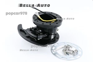 WORKS Bell GTC Black Steering Wheel Quick Release Hub Adapter Body Removable Kit - Picture 1 of 7