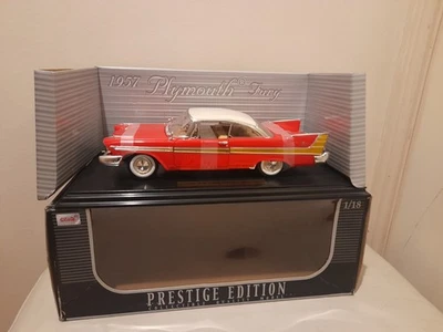 RARE 1:18 ANSON 1957 PLYMOUTH FURY 2 DOOR HARDTOP NOT CHRISTINE BOXED NO RESERVE - Image 1 of 4
