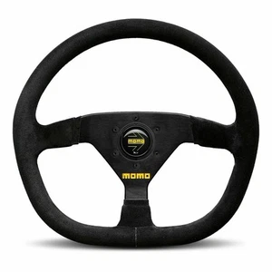 Genuine MOMO MOD 88 Black Suede 350mm Steering Wheel - Picture 1 of 1