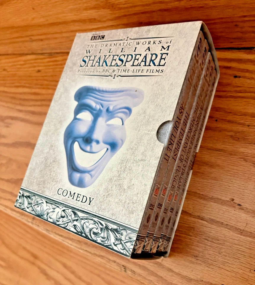 RARE BBC SHAKESPEARE DVD 5-FILM SET DRAMATIC WORKS: COMEDY VENICE SHREW TEMPEST+ — 第 1/1 张图片
