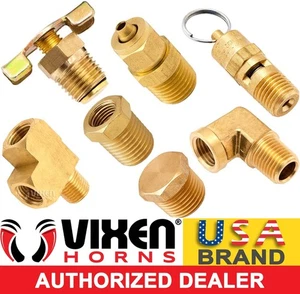 KIT DE ACCESORIOS DE INSTALACIÓN DE TANQUE DE BOCINA DE AIRE/TREN A BORDO VÁLVULA DE DRENAJE/SEGURIDAD VXK9804 - Imagen 1 de 9