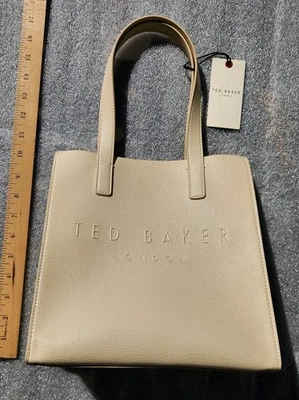 Ted Baker London The Icon Tote Bag Small Cream Embossed New - Image 1 of 4